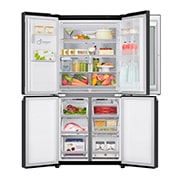 LG 508L inhoud | InstaView™ Door-in-Door™  | DoorCooling+™ | Water- en ijsdispenser met UVnano™ | Inverter Linear Compressor, GMX844MCBF