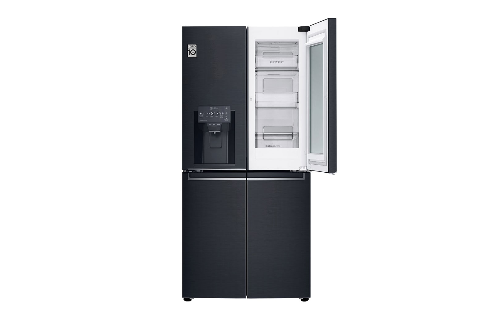 LG Smal design| 508L inhoud | InstaView™ Door-in-Door™ | DoorCooling+™ | Total No Frost | Inverter Linear Compressor, GMX844MCKV