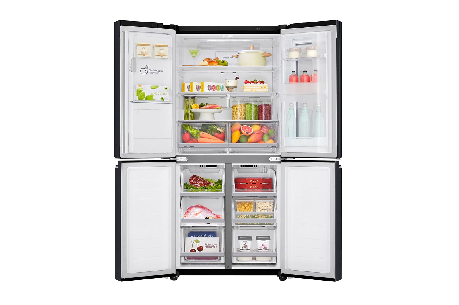 LG Smal design| 508L inhoud | InstaView™ Door-in-Door™ | DoorCooling+™ | Total No Frost | Inverter Linear Compressor, GMX844MCKV