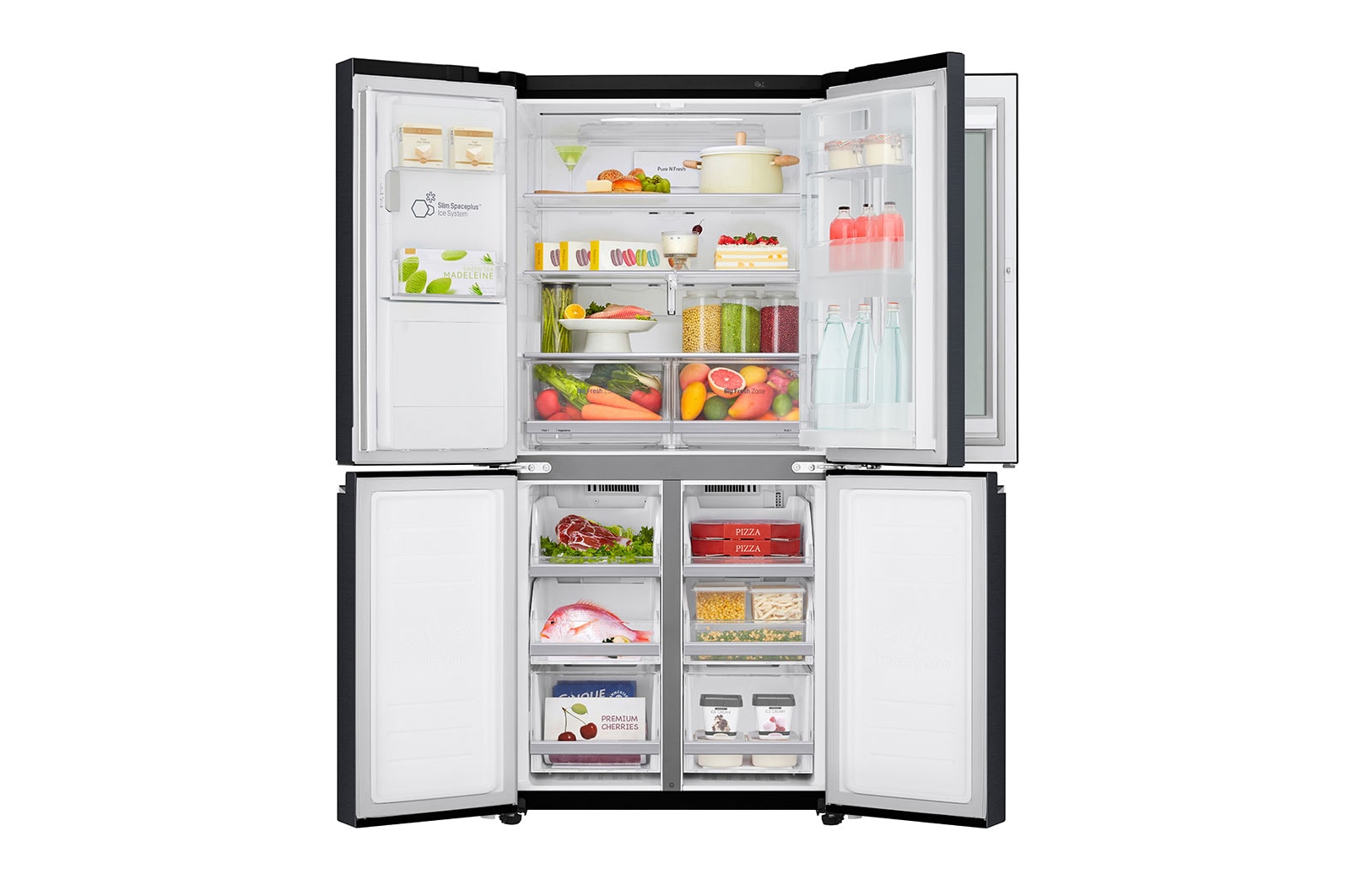 LG Smal design| 508L inhoud | InstaView™ Door-in-Door™ | DoorCooling+™ | Total No Frost | Inverter Linear Compressor, GMX844MCKV