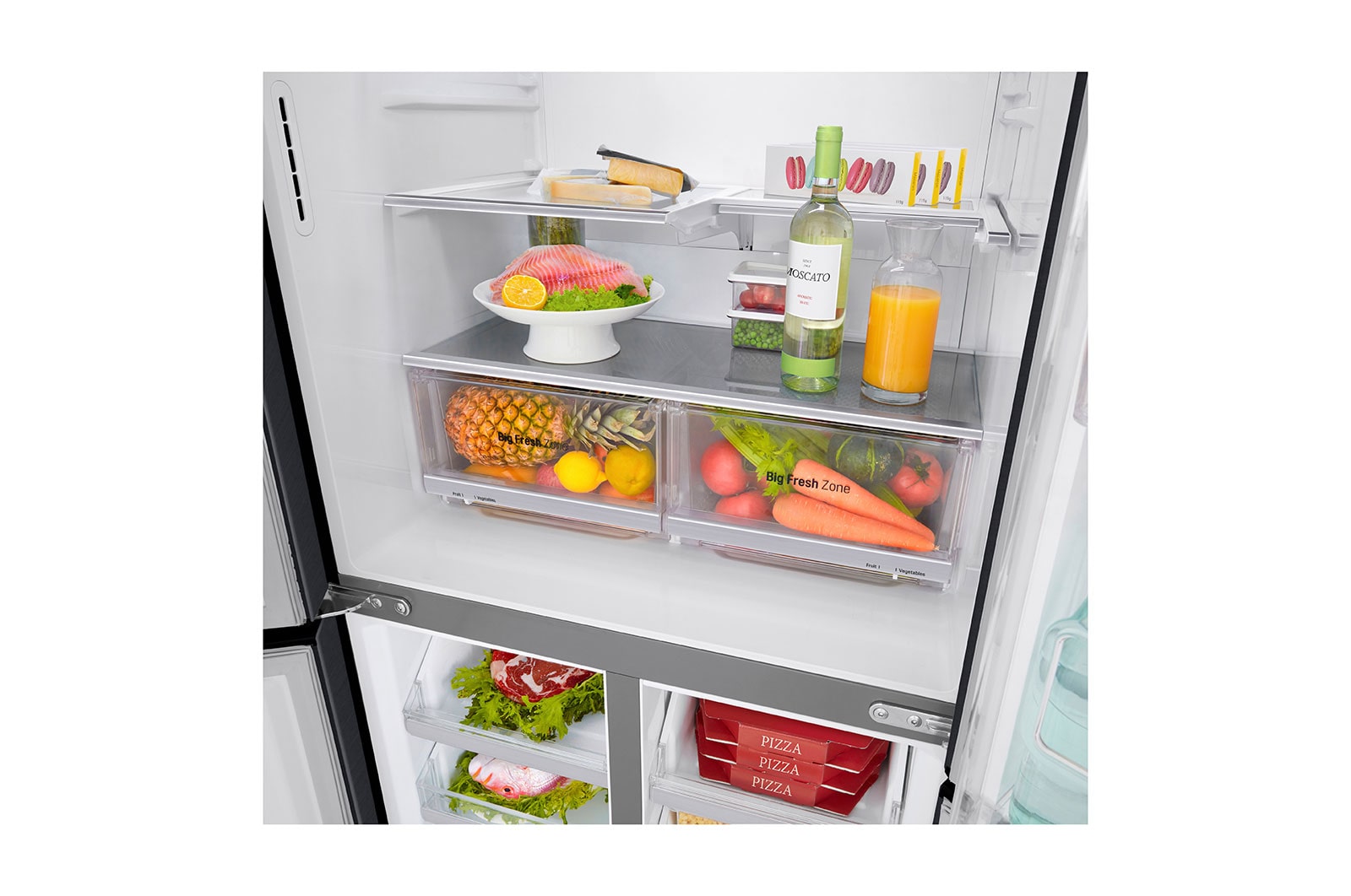 LG Smal design| 508L inhoud | InstaView™ Door-in-Door™ | DoorCooling+™ | Total No Frost | Inverter Linear Compressor, GMX844MCKV