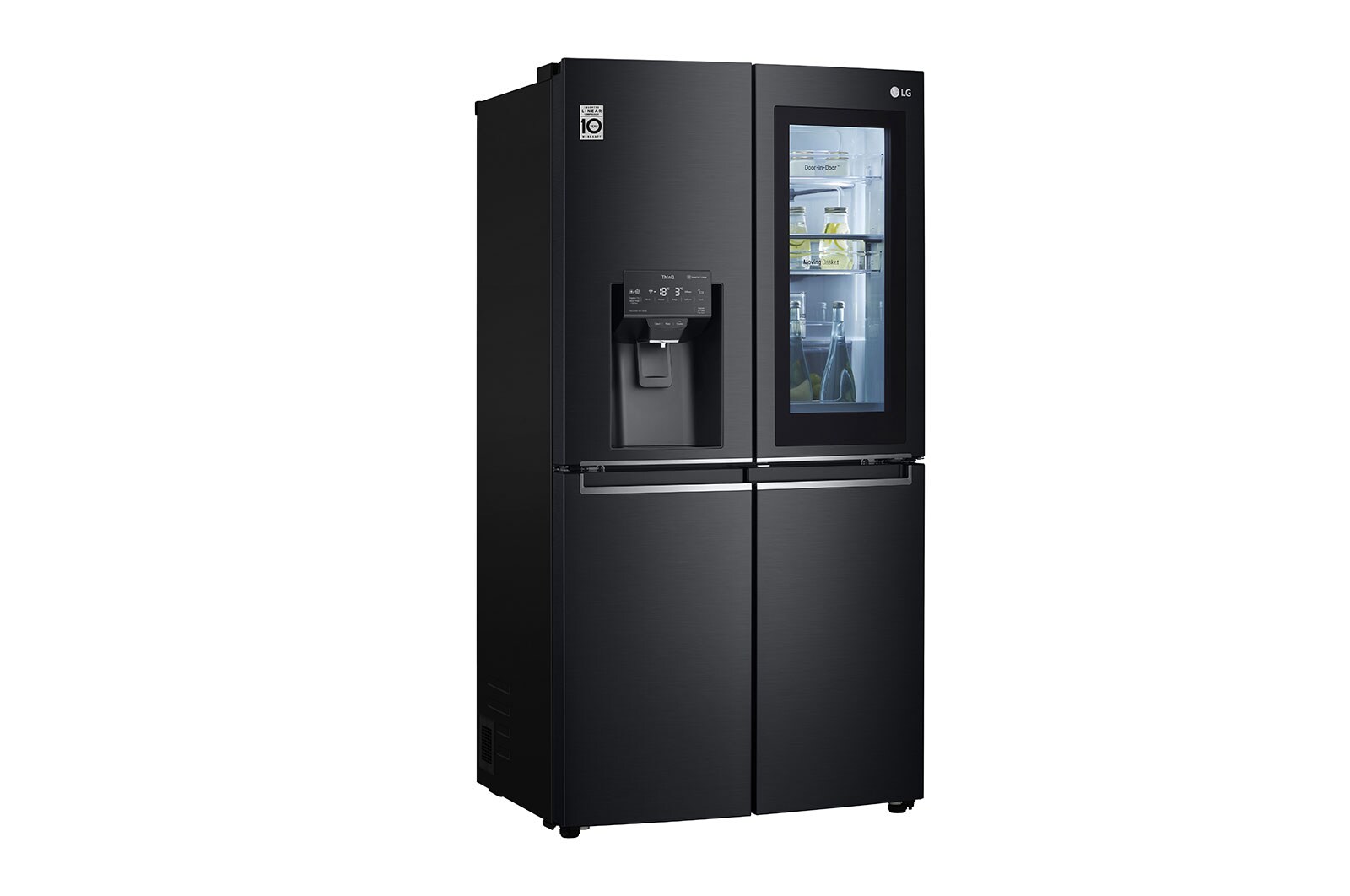 LG 638L inhoud | InstaView™ Door-in-Door™ | DoorCooling+™ | Water- en ijsdispenser met UVnano™ | Total No Frost | Inverter Linear Compressor, GMX945MC9F