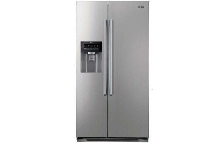 Vooraanzicht van Altijd zuinig, Extra koelruimte, Beste koelprestatie, Total no Frost, Langdurige versheid, 10 jaar garantie op de linear compressor GS3159PVHZ