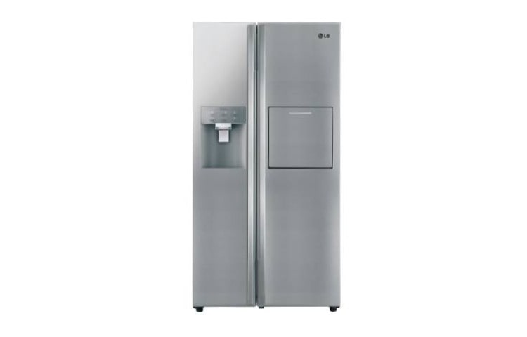 Vooraanzicht van Altijd zuinig, Extra koel - en vriesruimte, Beste koelprestatie, Total no Frost, Langdurige versheid - V Fresh, 10 jaar garantie op de linear compressor GS9166AEJZ