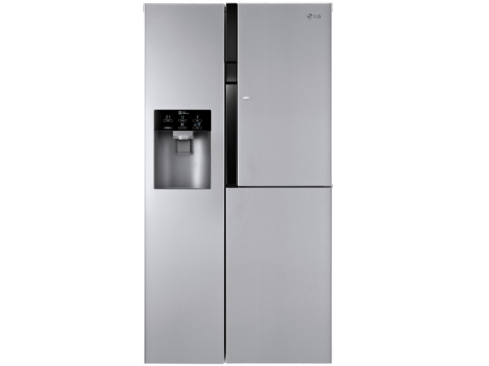 LG Altijd zuinig | Perfecte zorg voor je producten | Eenvoudig bij de meest gebruikte producten via de door-in-door | Geen ijs- en condensvorming met Total no Frost | 10 jaar garantie op de motor | Water en ijsdispenser, GS9366NSAZ