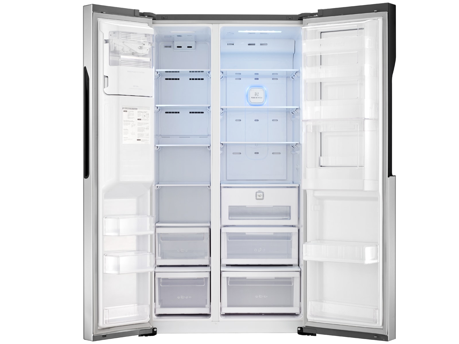 LG Altijd zuinig | Perfecte zorg voor je producten | Eenvoudig bij de meest gebruikte producten via de door-in-door | Geen ijs- en condensvorming met Total no Frost | 10 jaar garantie op de motor | Water en ijsdispenser, GS9366NSAZ