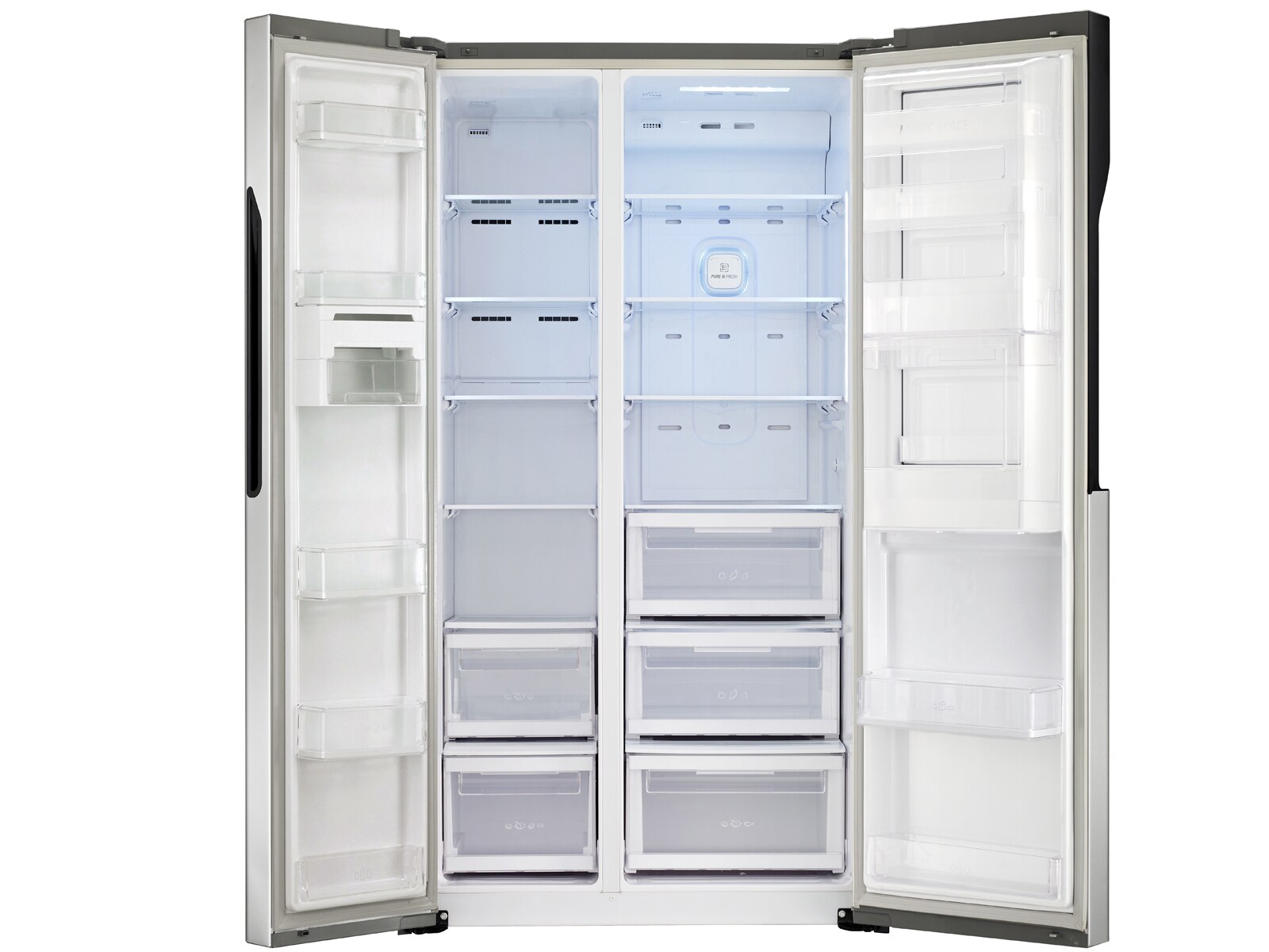 LG Altijd zuinig | Perfecte zorg voor de producten | Eenvoudig bij de meest gebruikte producten via de Door-in-Door | 'Total no Frost' | 10 jaar garantie op de Inverter Compressor motor, GS9366PZQZM