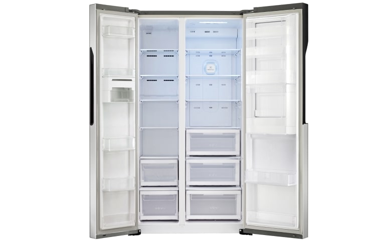 LG Altijd zuinig | Perfecte zorg voor de producten | Eenvoudig bij de meest gebruikte producten via de Door-in-Door | 'Total no Frost' | 10 jaar garantie op de Inverter Compressor motor, GS9366PZQZM