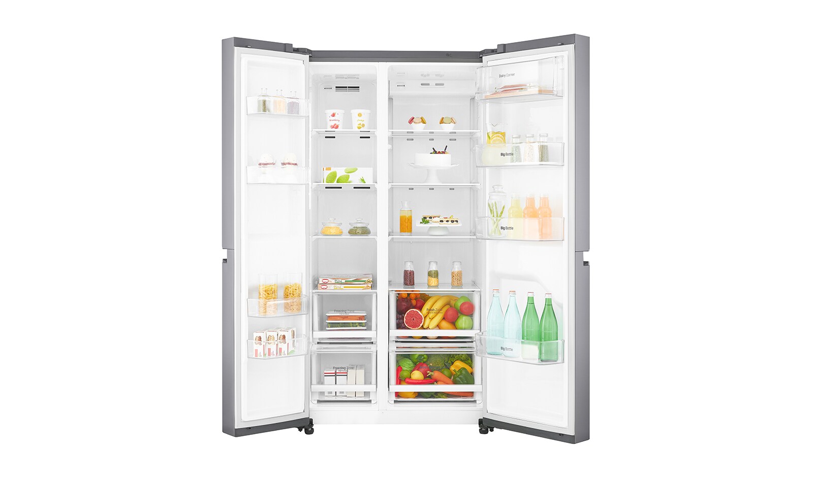 LG 642L inhoud | Total No-Frost | Inverter Linear Compressor | Moist Balance Crisper, GSB760PZXV