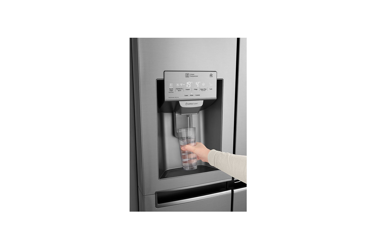 LG Knock, Knock! Keep it cool! | InstaView™ Door-in-Door™ Amerikaanse koelkast | 625L inhoud | Total No Frost | Extra koel- en vriesruimte | Inverter Linear Compressor, GSI960PZAZ