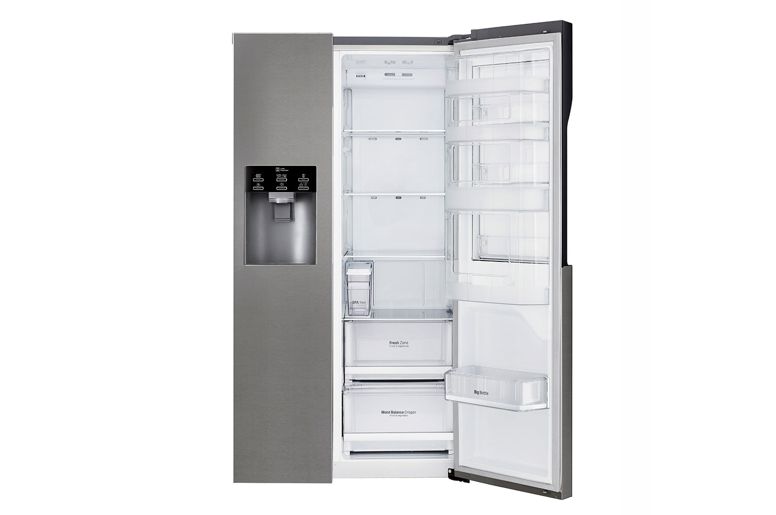 LG 606L inhoud | Door-in-Door™ | Water- en ijsdispenser | Moist Balance Crisper™ | Total No Frost | Inverter Linear Compressor , GSJ361DIDV