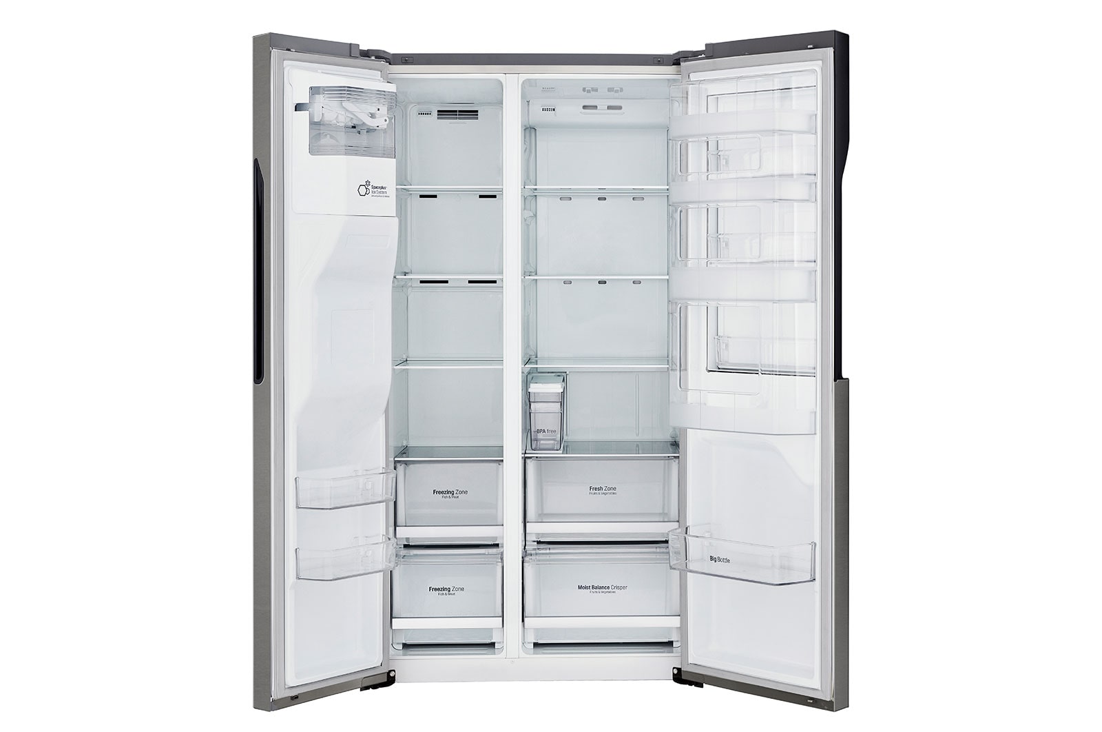 LG 606L inhoud | Door-in-Door™ | Water- en ijsdispenser | Moist Balance Crisper™ | Total No Frost | Inverter Linear Compressor , GSJ361DIDV
