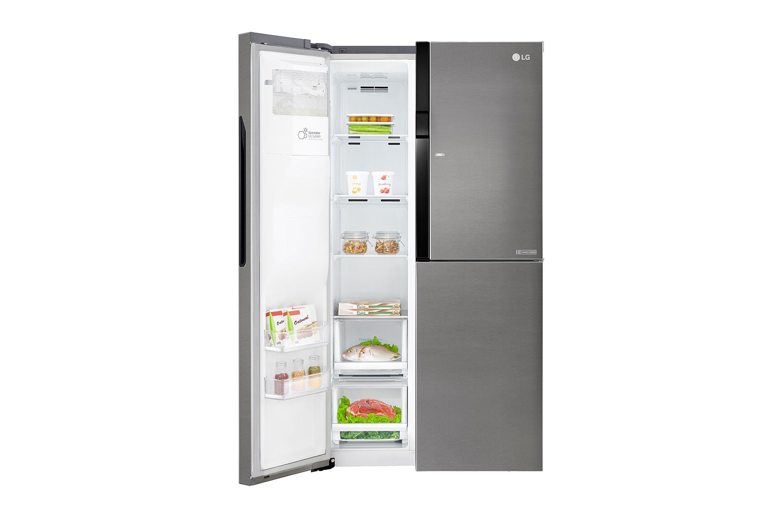 LG 606L inhoud | Door-in-Door™ | Water- en ijsdispenser | Moist Balance Crisper™ | Total No Frost | Inverter Linear Compressor , GSJ361DIDV