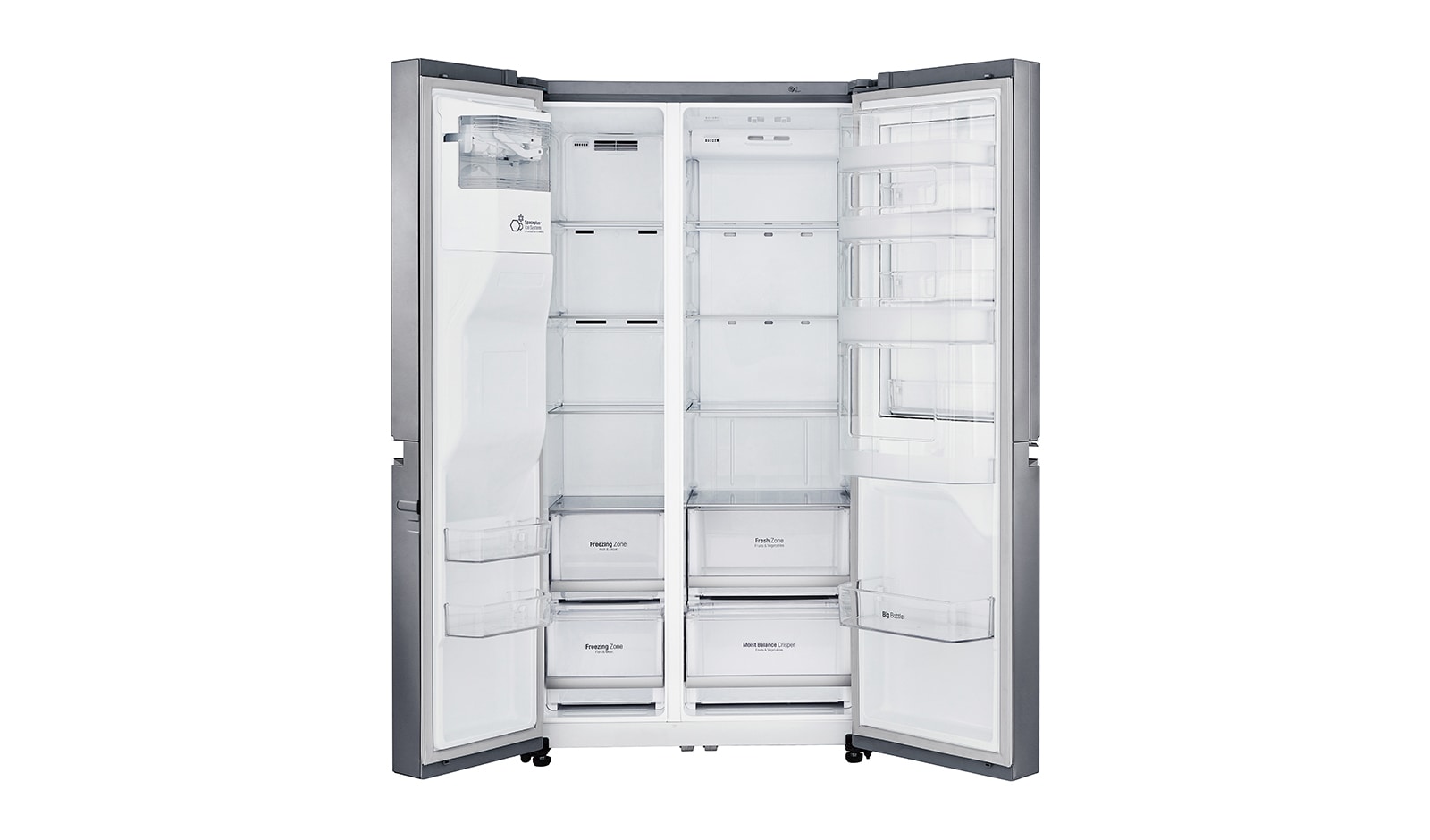 LG 625L inhoud | Door-in-Door® | Moist Balance Crisper™ | Total No Frost | Water- & ijsdispenser | Inverter Linear Compressor, GSJ470DIDV