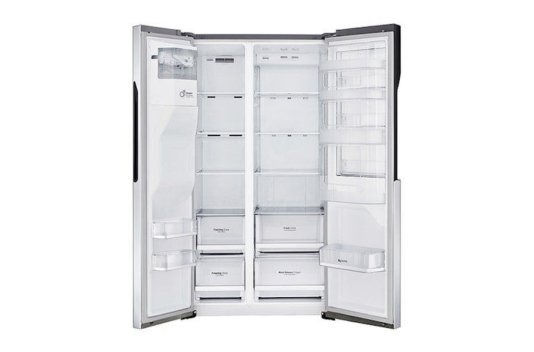 LG 606L inhoud | Door-in-Door® | Extra koel- en vriesruimte | Total no Frost | Water & ijsdispenser | Inverter Linear Compressor, GSJ560PZXV