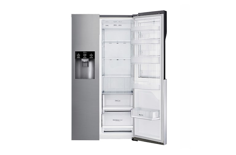 LG 606L inhoud | Door-in-Door® | Extra koel- en vriesruimte | Total no Frost | Water & ijsdispenser | Inverter Linear Compressor, GSJ560PZXV