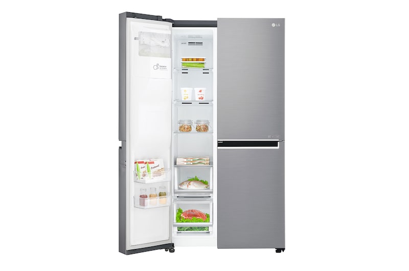 LG Altijd zuinig F | Door-in-Door® | 625L inhoud | Extra koel- en vriesruimte | Total no Frost | Water & ijsdispenser | Inverter Linear Compressor, GSJ760PZUZ