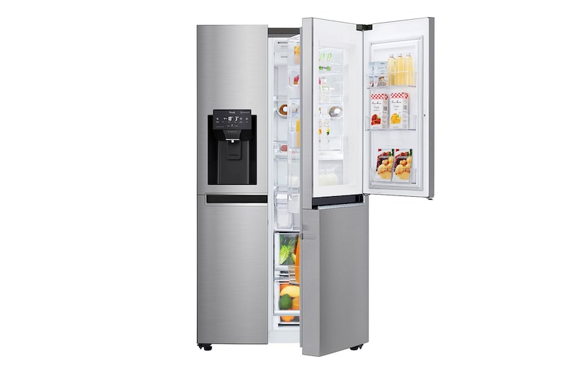 LG 625L inhoud | DoorCooling+™ |Door-in-Door™ | Moist Balance Crisper™| Total No Frost | Water- & ijsdispenser | Inverter Linear Compressor, GSJ761PZEE