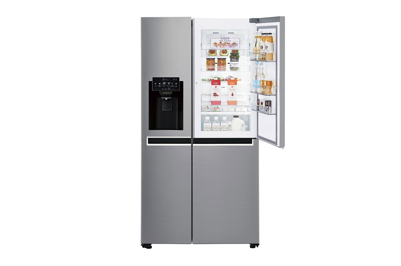 LG 625L inhoud | Door-in-Door® | Extra koel- en vriesruimte | Total no Frost | Water & ijsdispenser | Inverter Linear Compressor, GSJ761PZUZ
