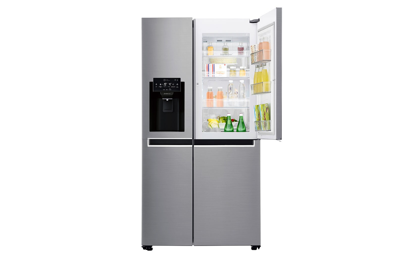 LG 625L inhoud | Door-in-Door® | Extra koel- en vriesruimte | Total no Frost | Water & ijsdispenser | Inverter Linear Compressor, GSJ761PZUZ