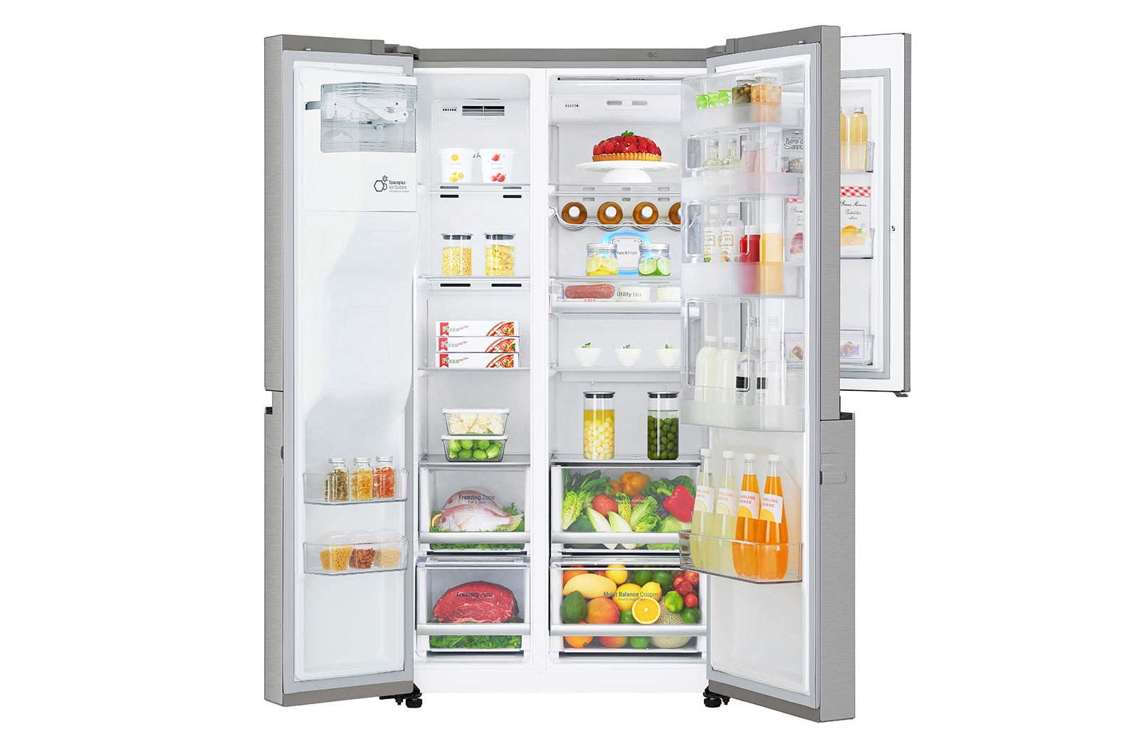 LG 625L inhoud | Door-in-Door™ | DoorCooling+™ | FRESHBalancer™ | Total No Frost | Inverter Linear Compressor, GSJ960NSVZ