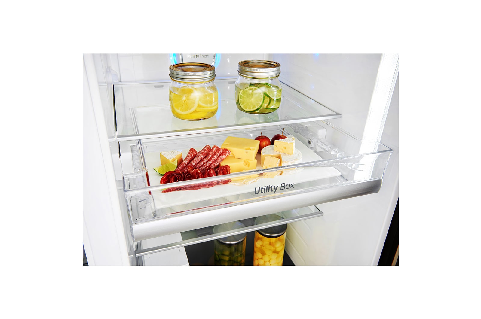 LG 625L inhoud | Door-in-Door™ | DoorCooling+™ | FRESHBalancer™ | Total No Frost | Inverter Linear Compressor, GSJ960NSVZ