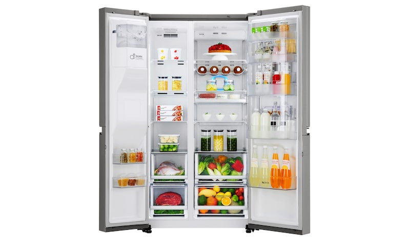 LG Altijd zuinig A+ |  Door-in-Door® | Extra koel- en vriesruimte | Total no Frost | Inverter Linear Compressor incl. 10 jaar garantie., GSJ960PZBV