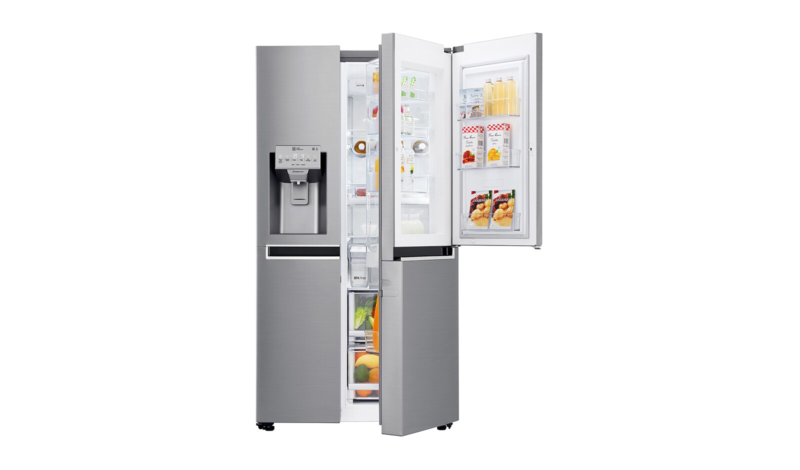 LG Altijd zuinig A++ | Door-in-Door® | Extra koel- en vriesruimte | Total no Frost | Inverter Linear Compressor incl. 10 jaar garantie., GSJ961PZBZ