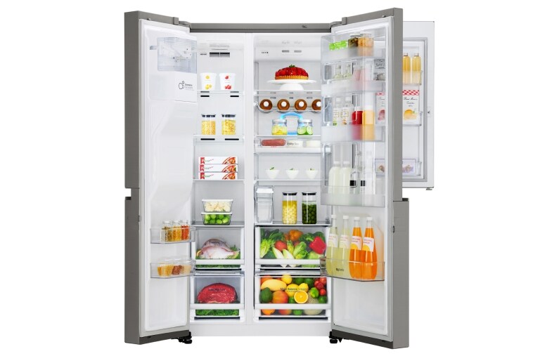 LG Altijd zuinig A++ | Door-in-Door® | Extra koel- en vriesruimte | Total no Frost | Inverter Linear Compressor incl. 10 jaar garantie., GSJ961PZBZ