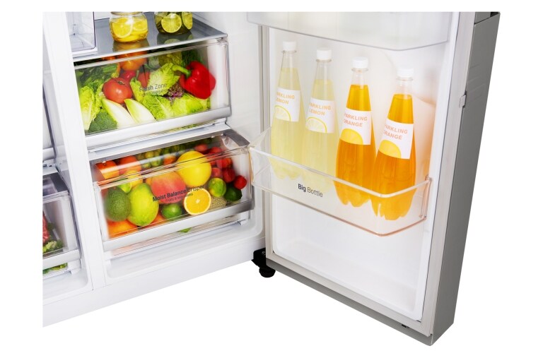 LG Altijd zuinig A++ | Door-in-Door® | Extra koel- en vriesruimte | Total no Frost | Inverter Linear Compressor incl. 10 jaar garantie., GSJ961PZBZ