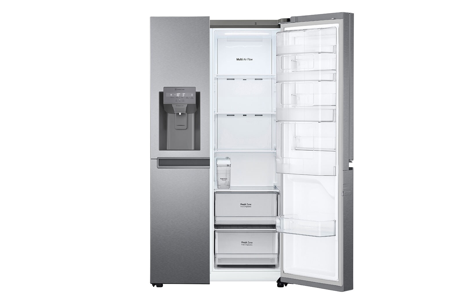 LG 634L inhoud | Door-in-Door™ | Water- en ijsdispenser| Total No Frost | Inverter Linear Compressor, GSJV31DSXE