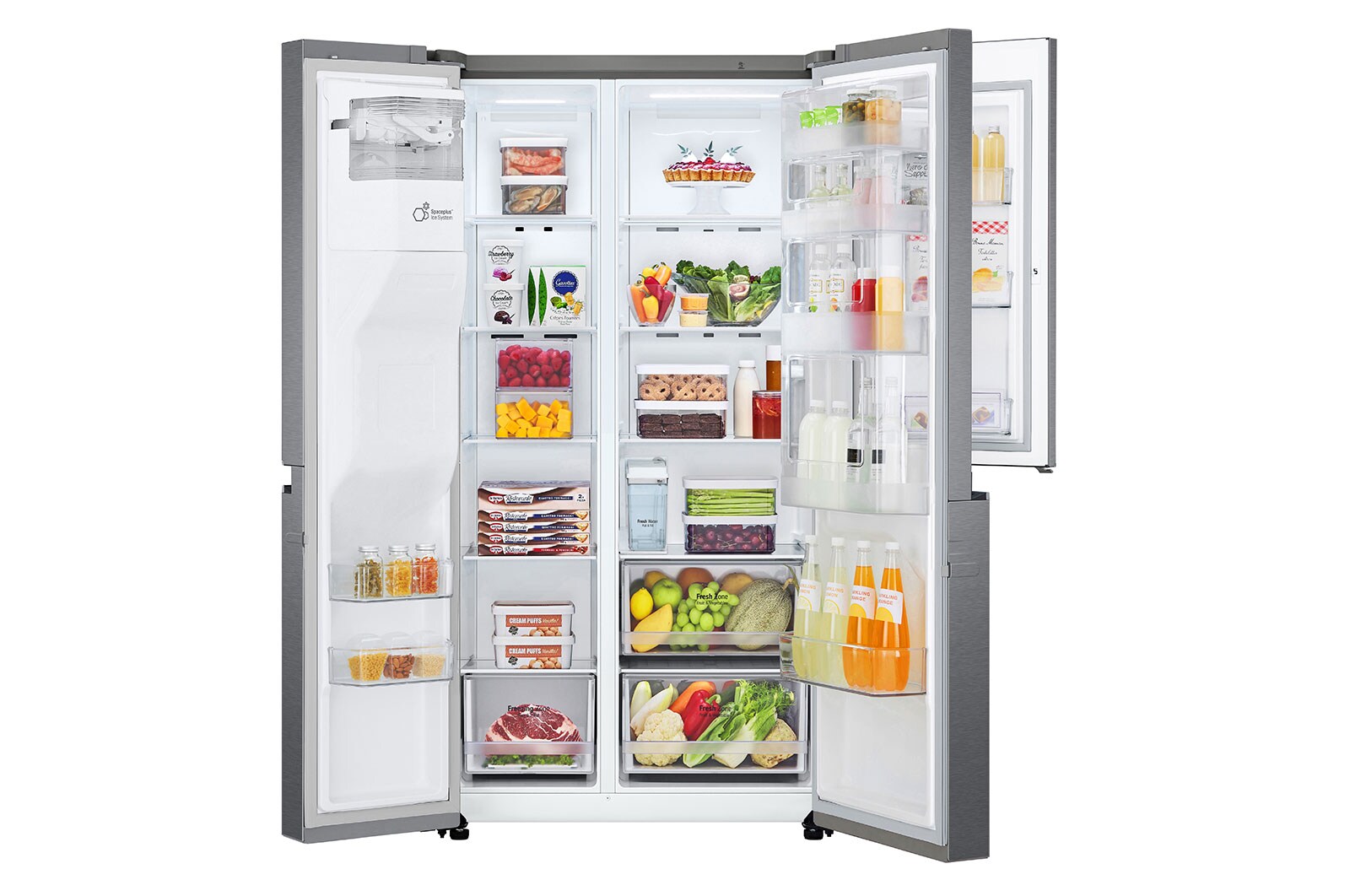 LG 634L inhoud | Door-in-Door™ | Water- en ijsdispenser| Total No Frost | Inverter Linear Compressor, GSJV31DSXE