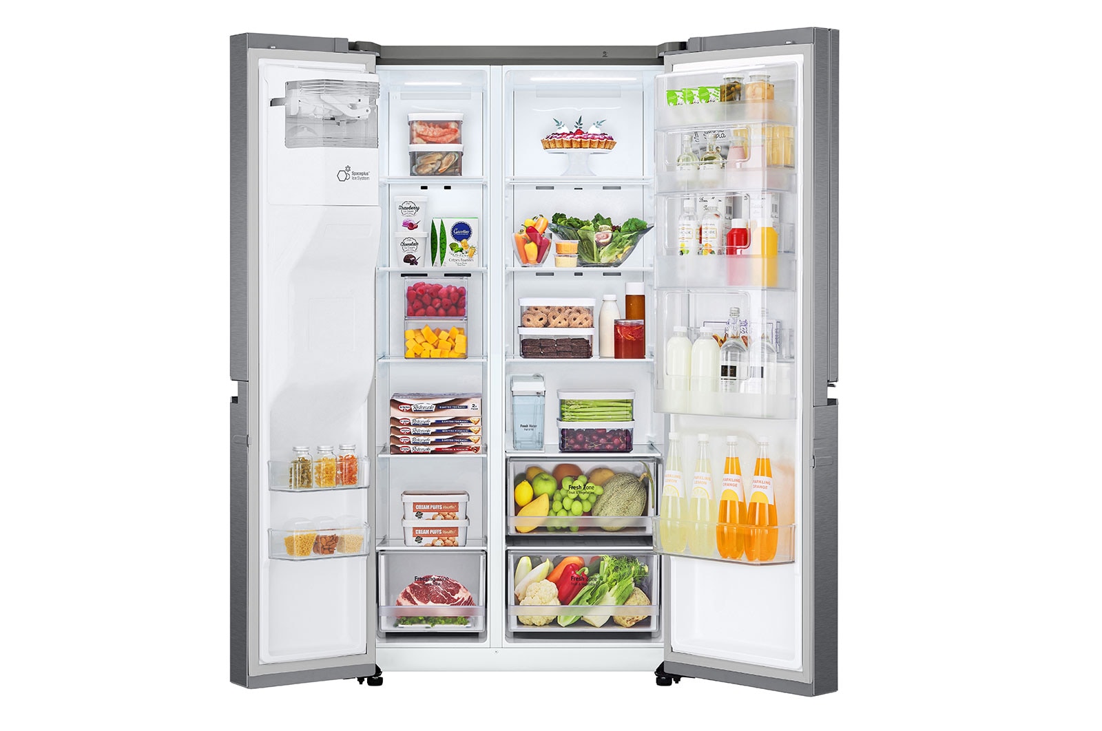 LG 634L inhoud | Door-in-Door™ | Water- en ijsdispenser| Total No Frost | Inverter Linear Compressor, GSJV31DSXE