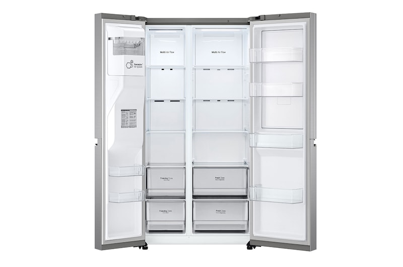 LG 635L inhoud | DoorCooling+™ | Door-in-Door™ | Water- en Ijsdispenser | Total No Frost | Inverter Linear Compressor, GSJV70PZTE