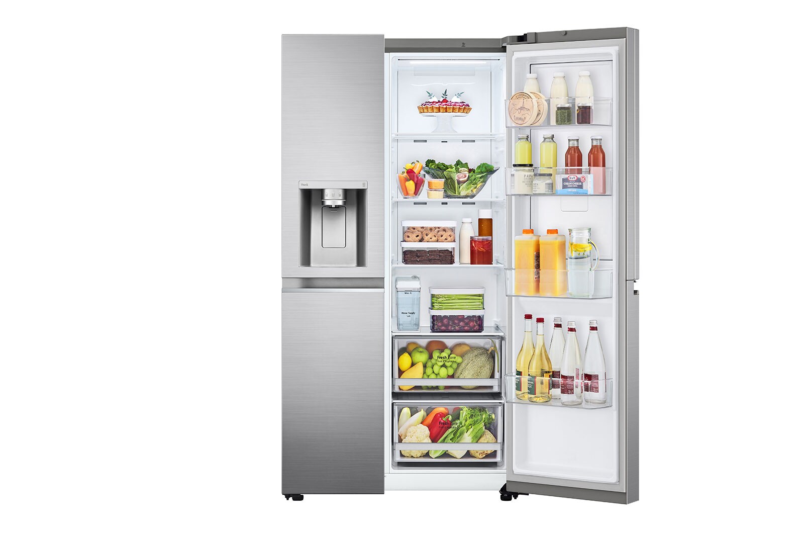 LG 635L inhoud | DoorCooling+™ | Door-in-Door™ | Water- & ijsdispenser | Total No Frost | Inverter Linear Compressor, GSJV71PZTE