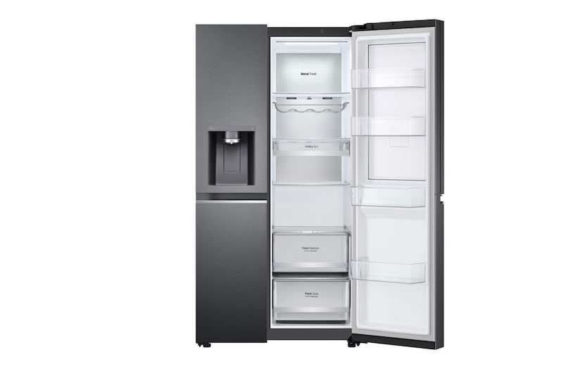 LG 635L inhoud | Door-in-Door™ | DoorCooling+™ | Water- en ijsdispenser met UVnano™ | Total No Frost | Inverter Linear Compressor, GSJV90MCAE