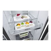 LG 635L inhoud | Door-in-Door™ | DoorCooling+™ | Water- en ijsdispenser met UVnano™ | Total No Frost | Inverter Linear Compressor, GSJV90MCAE