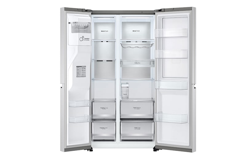 LG 635L inhoud | DoorCooling+™ | Door-in-Door™ | Water- en ijsdispenser met UVnano™ | Total No Frost | Inverter Linear Compressor, GSJV91BSAE