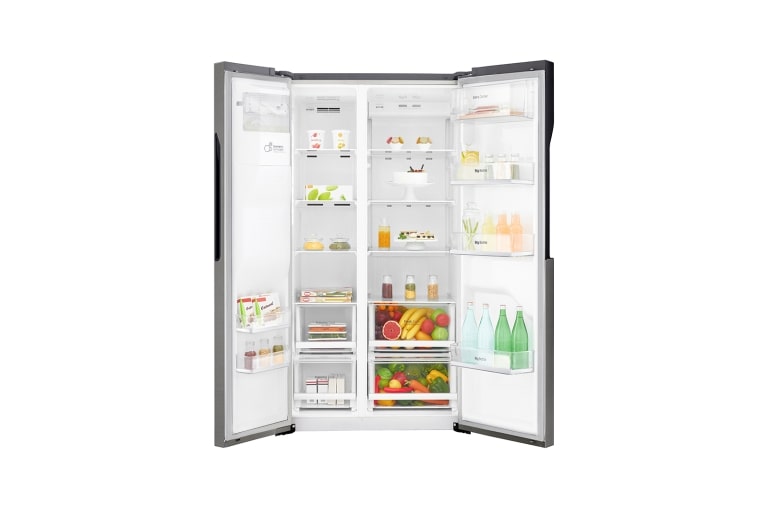LG 606L inhoud | Water- en ijsdispenser | Moist Balance Crisper™ | Total No Frost | Inverter Linear Compressor , GSL360ICEV