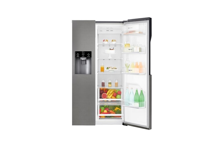 LG 606L inhoud | Water- en ijsdispenser | Moist Balance Crisper™ | Total No Frost | Inverter Linear Compressor , GSL360ICEV