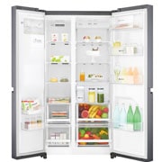LG Altijd zuinig A++ | Water- en IJsdispenser | Extra koel- en vriesruimte | Total no Frost | Inverter Linear Compressor incl. 10 jaar garantie, GSL471ICEZ