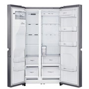 LG Altijd zuinig A++ | Water- en IJsdispenser | Extra koel- en vriesruimte | Total no Frost | Inverter Linear Compressor incl. 10 jaar garantie, GSL471ICEZ