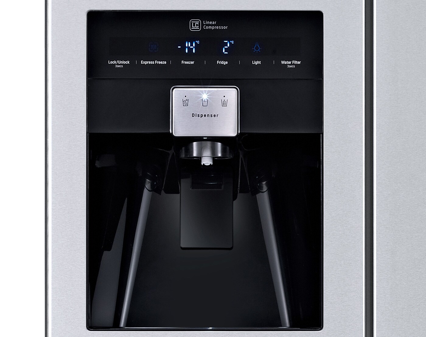 LG Altijd zuinig, Extra koel - en vriesruimte, Beste koelprestatie, Total no Frost, 10 jaar garantie op de linear compressor, GSL545PZYZ