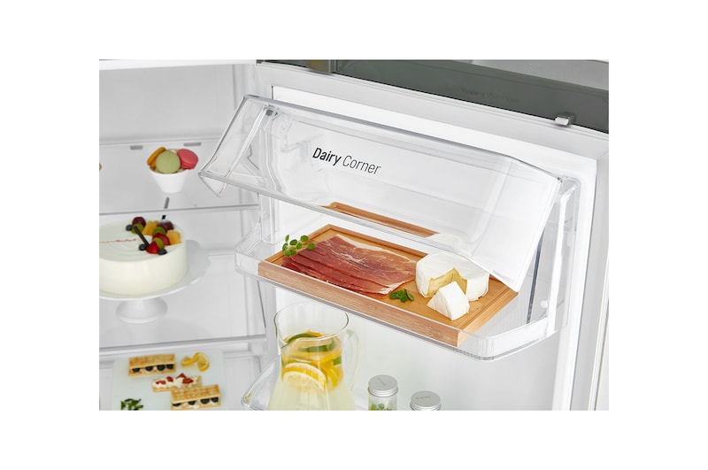 LG 625L inhoud | Water- en ijsdispenser | Moist Balance Crisper™ | Total No Frost | Inverter Linear Compressor, GSL760PZUZ