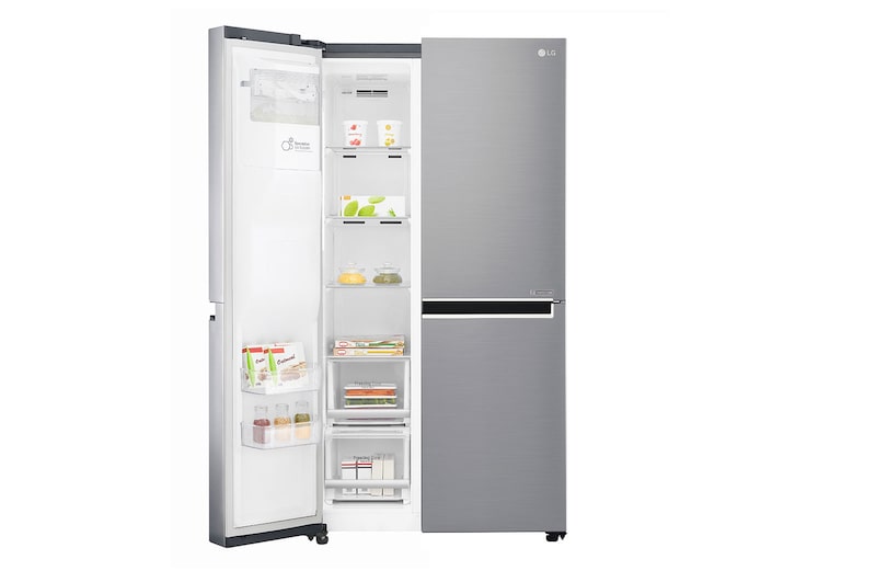 LG 625L inhoud | Water- en ijsdispenser | Moist Balance Crisper™ | Total No Frost | Inverter Linear Compressor, GSL760PZUZ