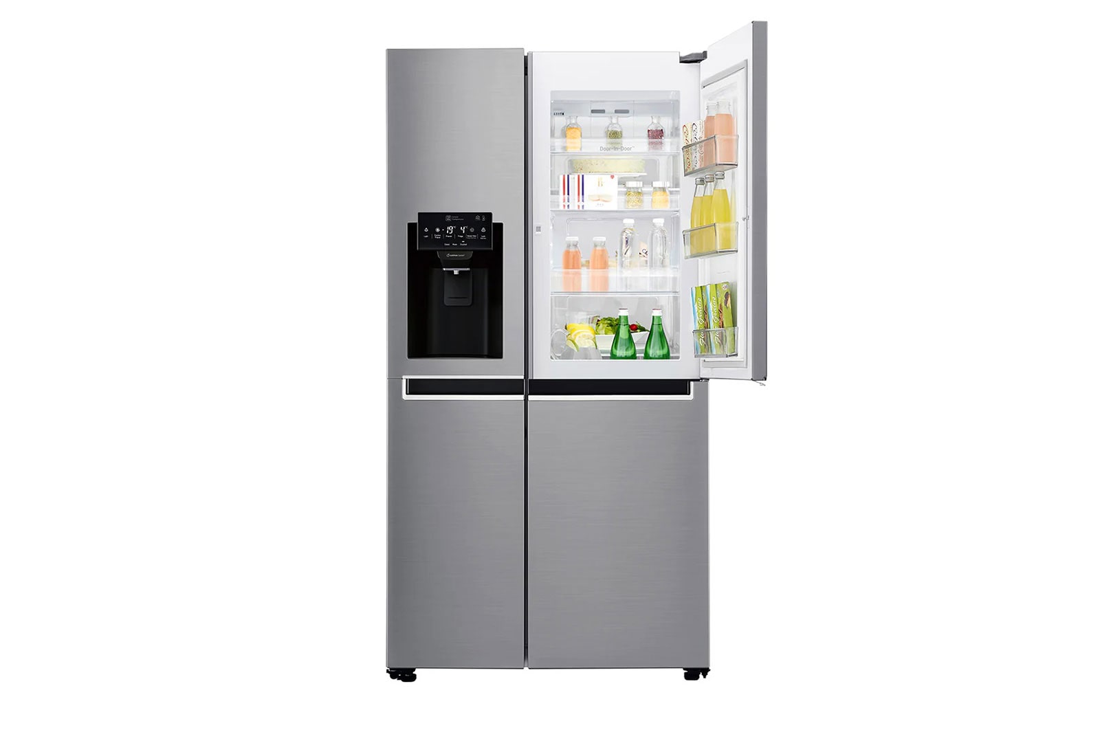 LG 625L inhoud | Altijd zuinig F | Door-in-Door® | Extra koel- en vriesruimte | Total no Frost | Water & ijsdispenser | Inverter Linear Compressor, GSJ760PZXV