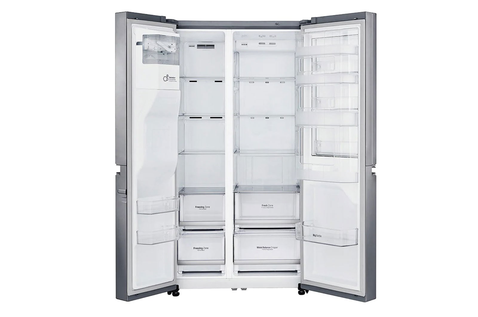 LG 625L inhoud | Altijd zuinig F | Door-in-Door® | Extra koel- en vriesruimte | Total no Frost | Water & ijsdispenser | Inverter Linear Compressor, GSJ760PZXV