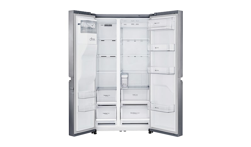 LG Altijd zuinig A+ | Water- en IJsdispenser | Extra koel- en vriesruimte | Total no Frost | Inverter Linear Compressor incl. 10 jaar garantie., GSL761PZXV