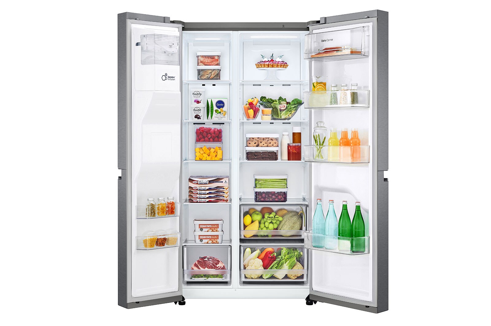 LG 634L inhoud | Water- en ijsdispenser | Total No Frost | Smart Inverter Compressor, GSLV30DSXM