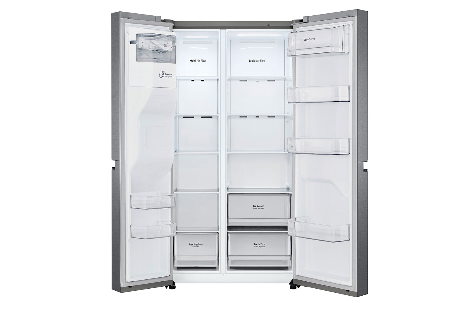 LG 634L inhoud | Water- en ijsdispenser | Total No Frost | Smart Inverter Compressor, GSLV30DSXM